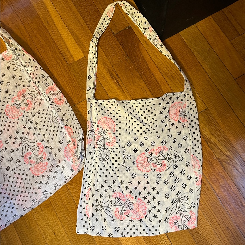 LOT OF (2) FREE PEOPLE TOTE BAGS - Picture 3 of 3